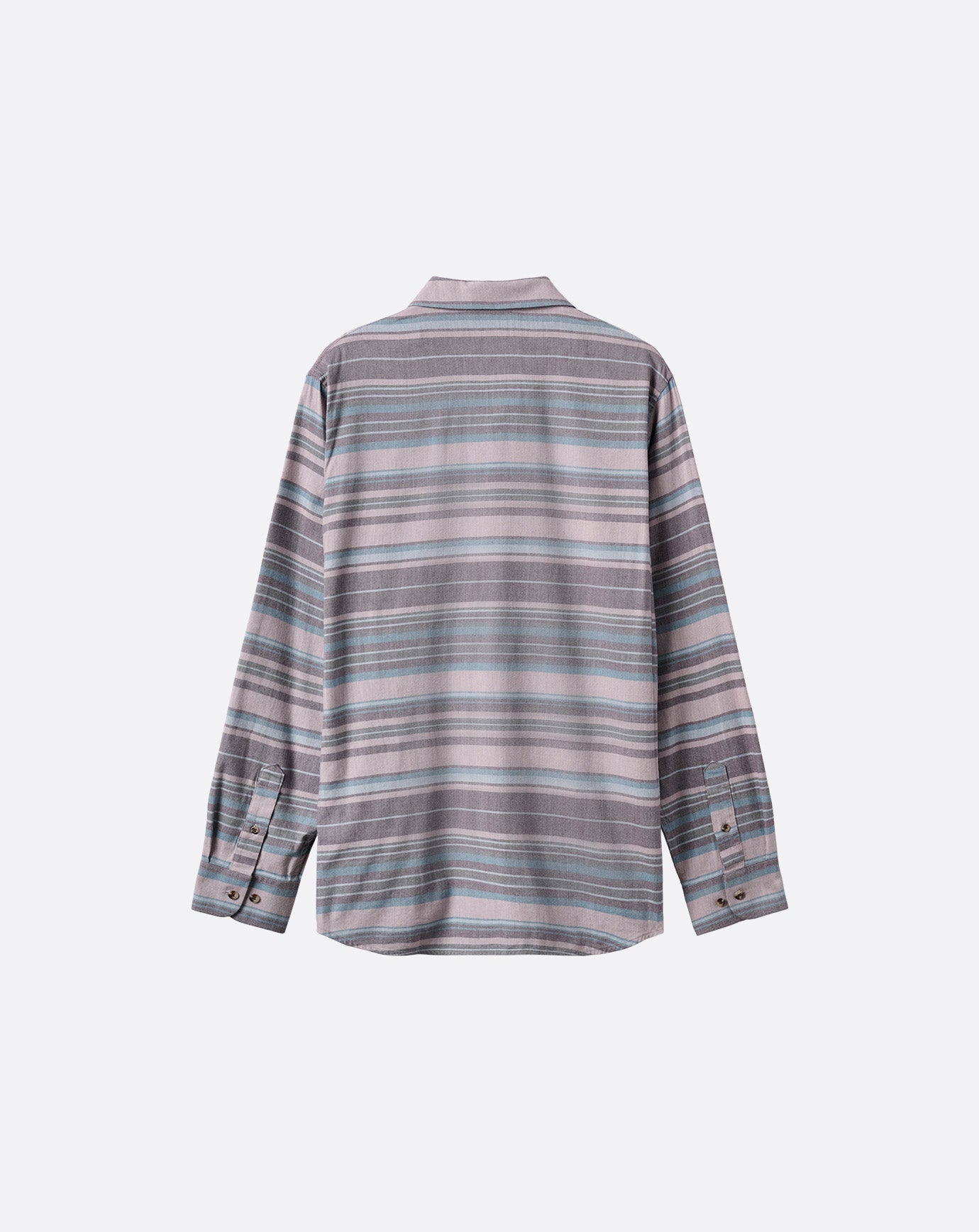 Cloud Flannel Stripe Button-Up