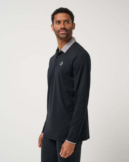 BSU Varsity Vintage Long Sleeve Polo