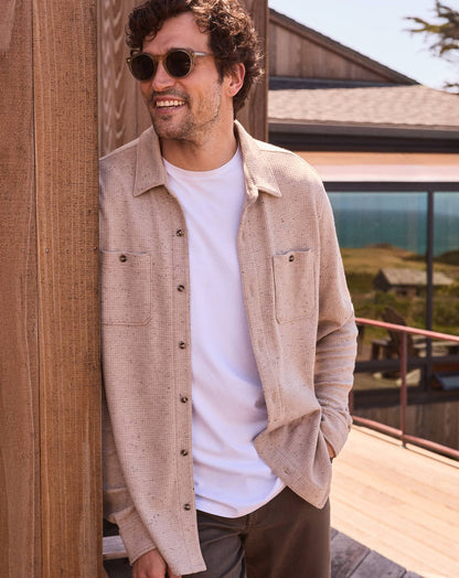 Cloud Waffle Shirt Jacket