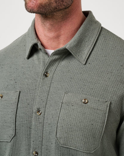 Cloud Waffle Shirt Jacket
