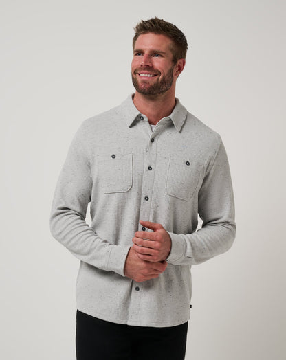 Cloud Waffle Shirt Jacket