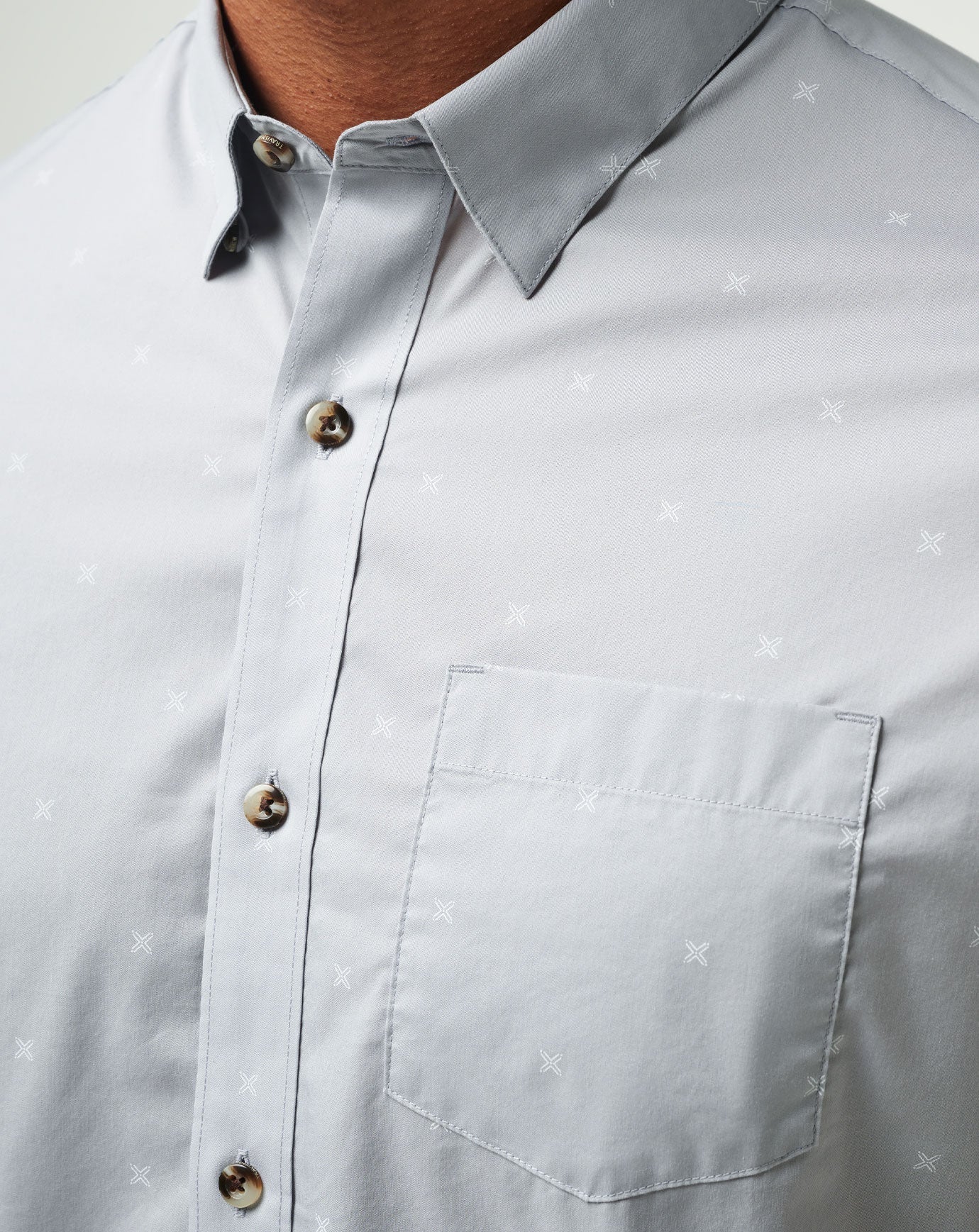 Across The Pond Button-Up