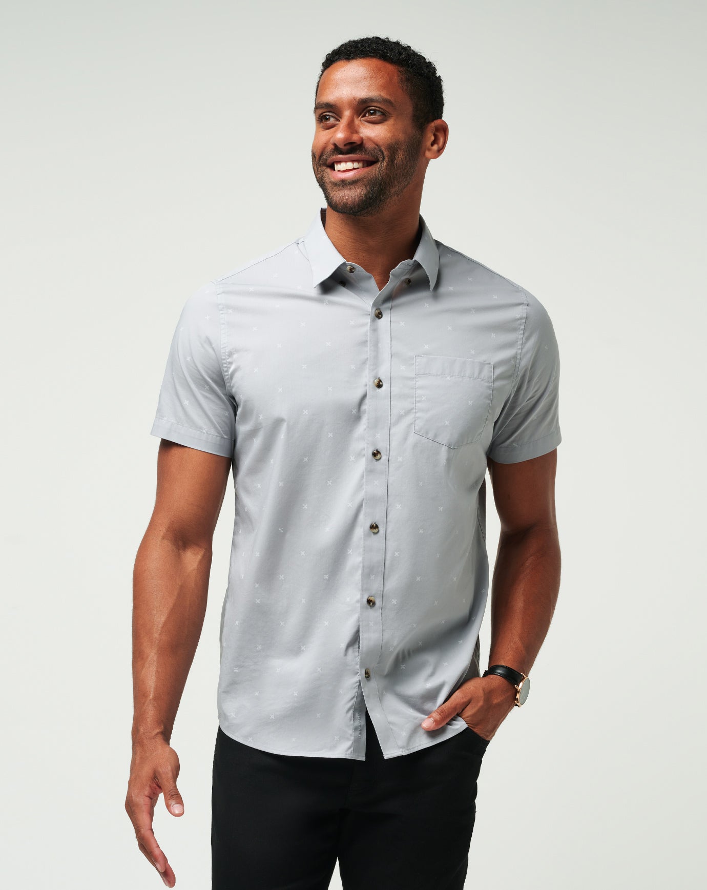 Across The Pond Button-Up