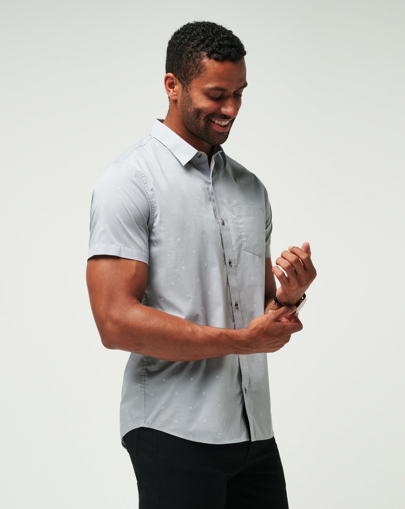 Across The Pond Button-Up