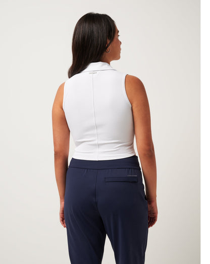 Moveknit Rib Zip Polo