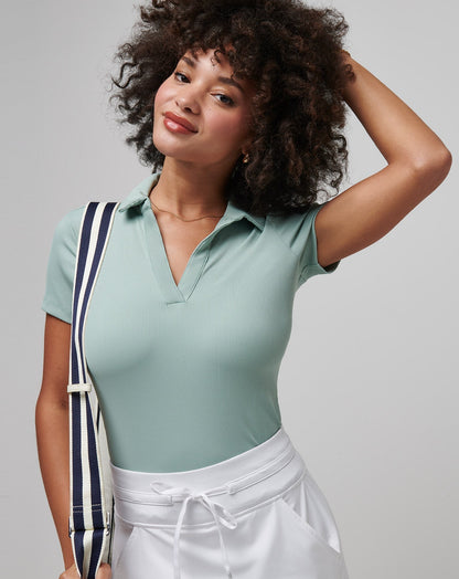 Moveknit Vneck Polo