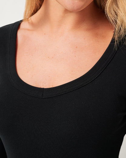 Cloud Rib Long Sleeve Top