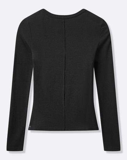 Cloud Rib Long Sleeve Top