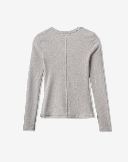Cloud Rib Long Sleeve Top