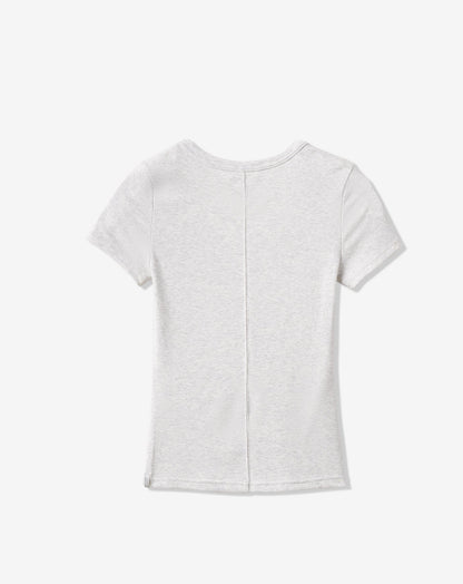 Cloud Rib Short Sleeve Top