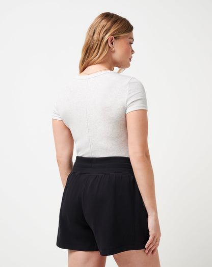 Cloud Rib Short Sleeve Top