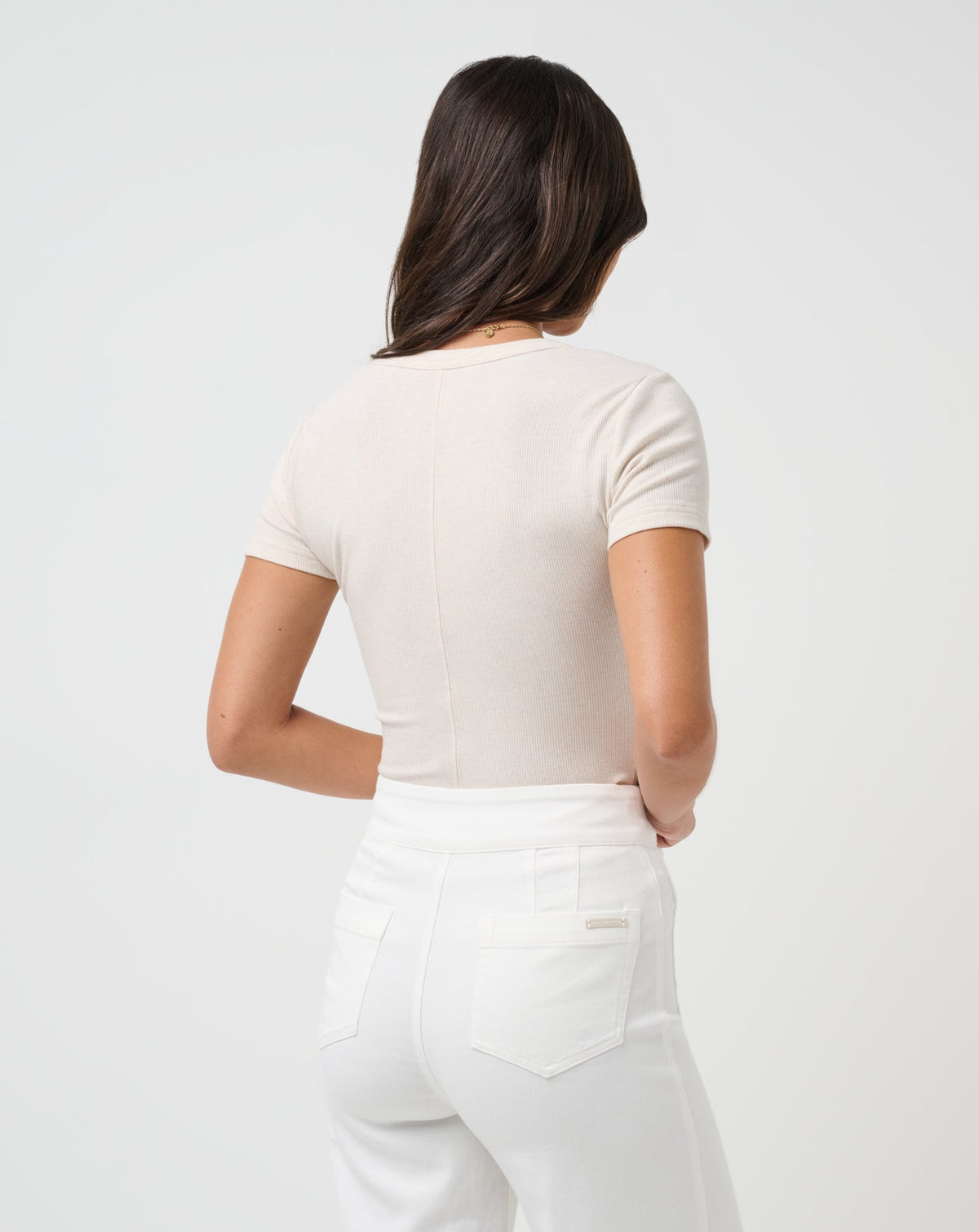 Cloud Rib Short Sleeve Top