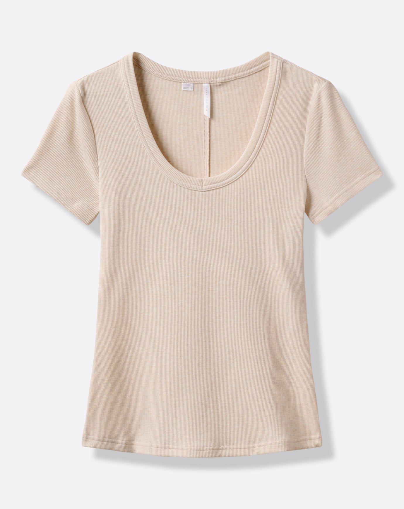 Cloud Rib Short Sleeve Top