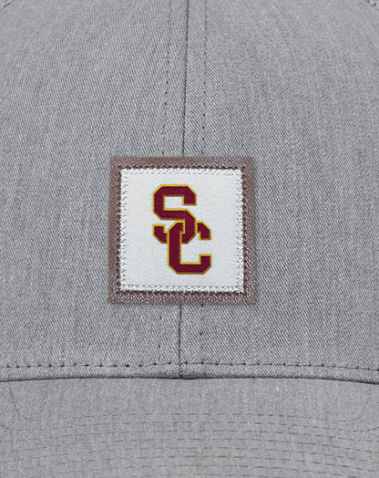 USC Leather Patch Snapback Hat