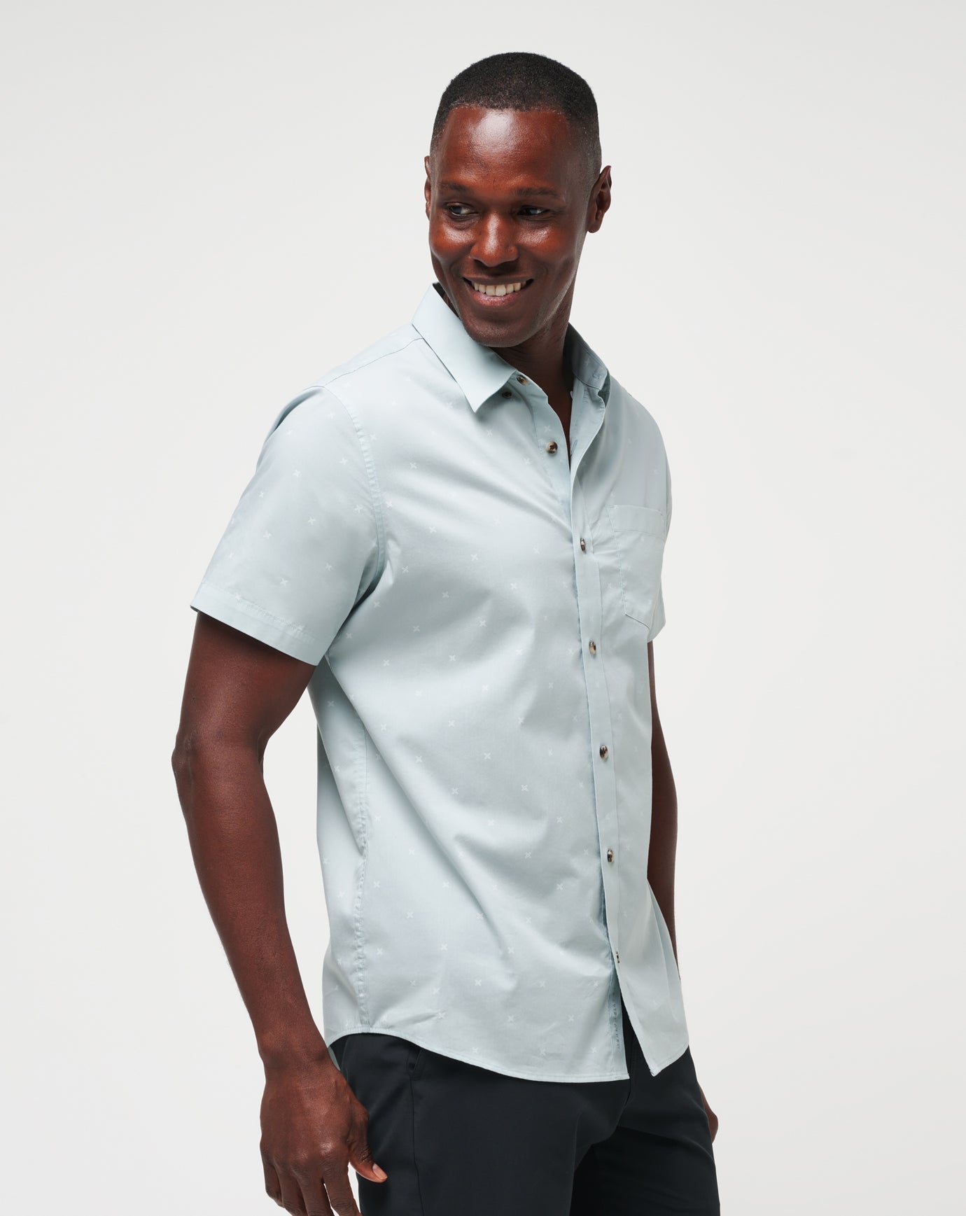 Across The Pond Button-Up