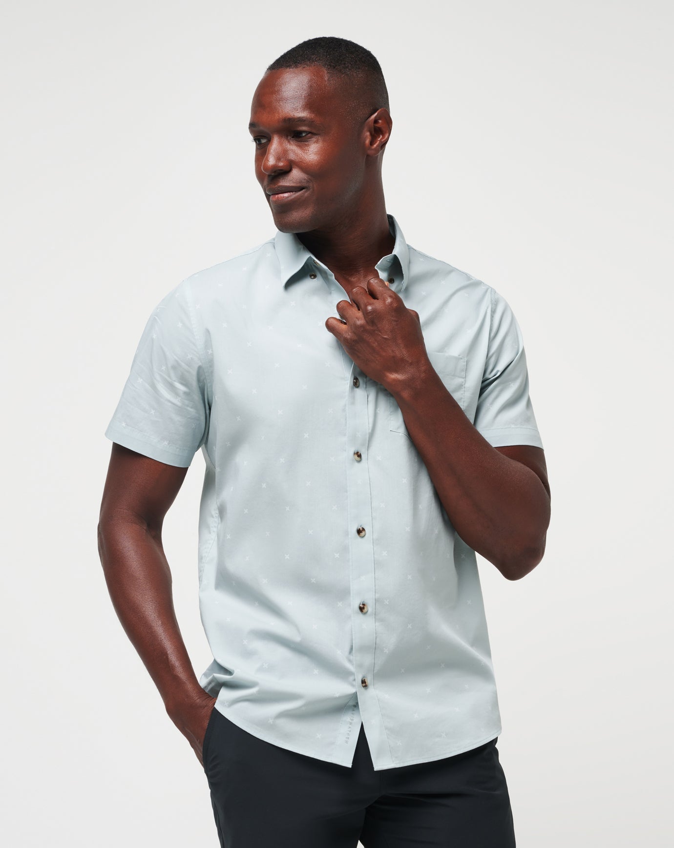 Across The Pond Button-Up