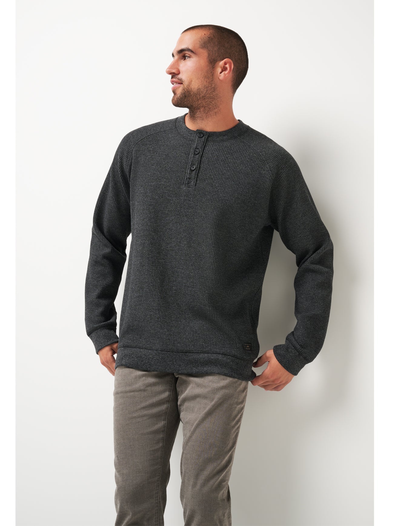 Storm Brew Cloud Waffle Henley