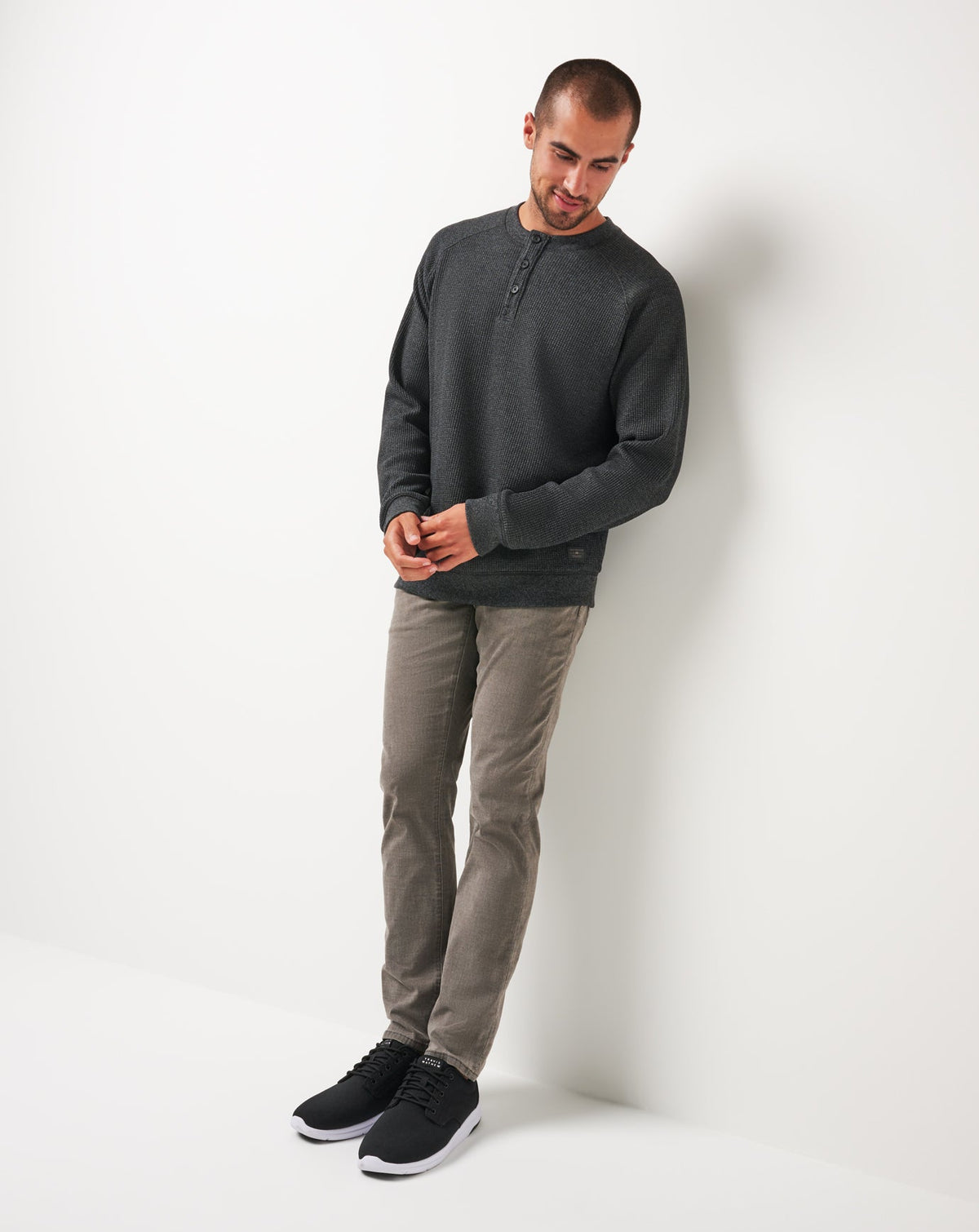 Storm Brew Cloud Waffle Henley