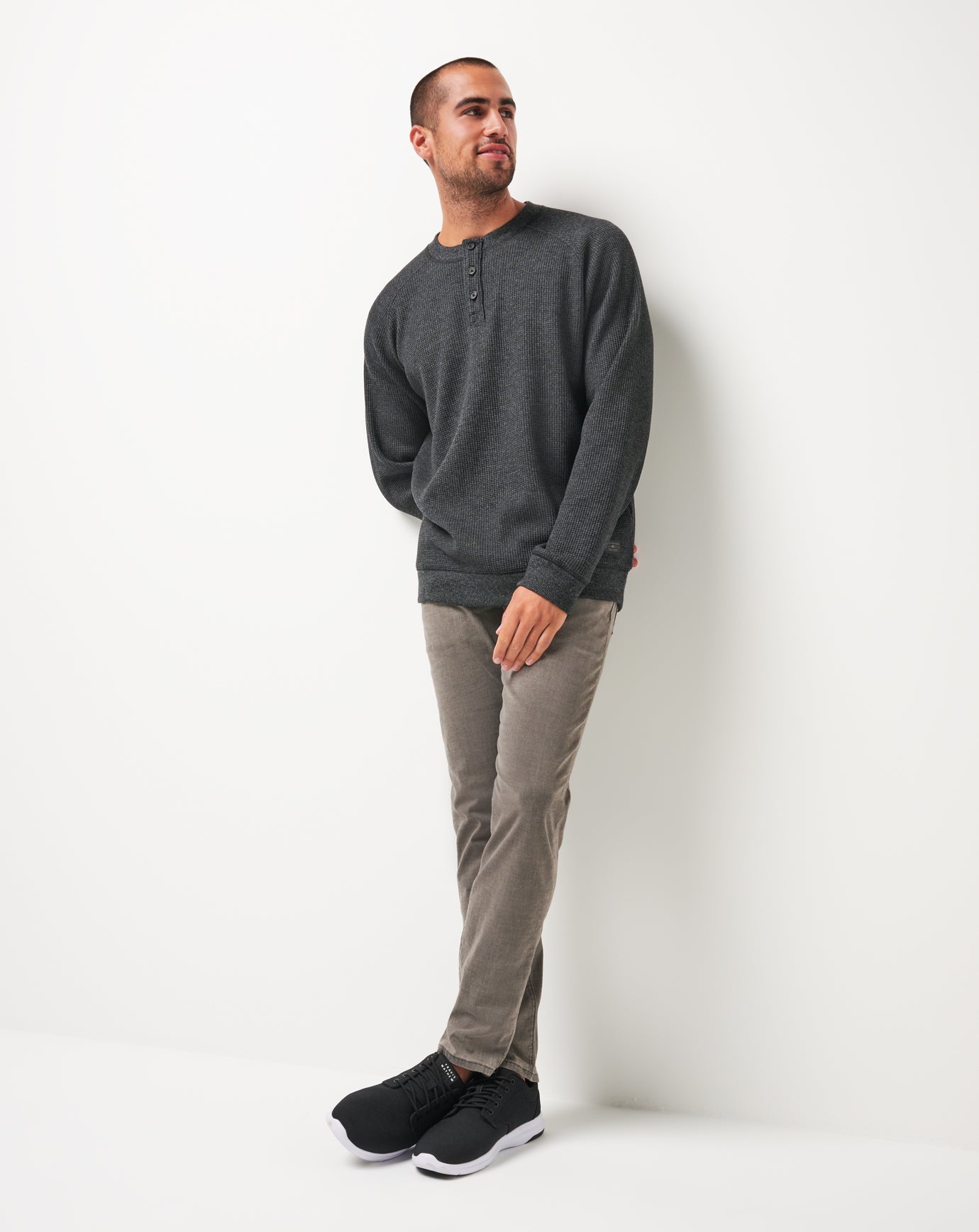 Storm Brew Cloud Waffle Henley