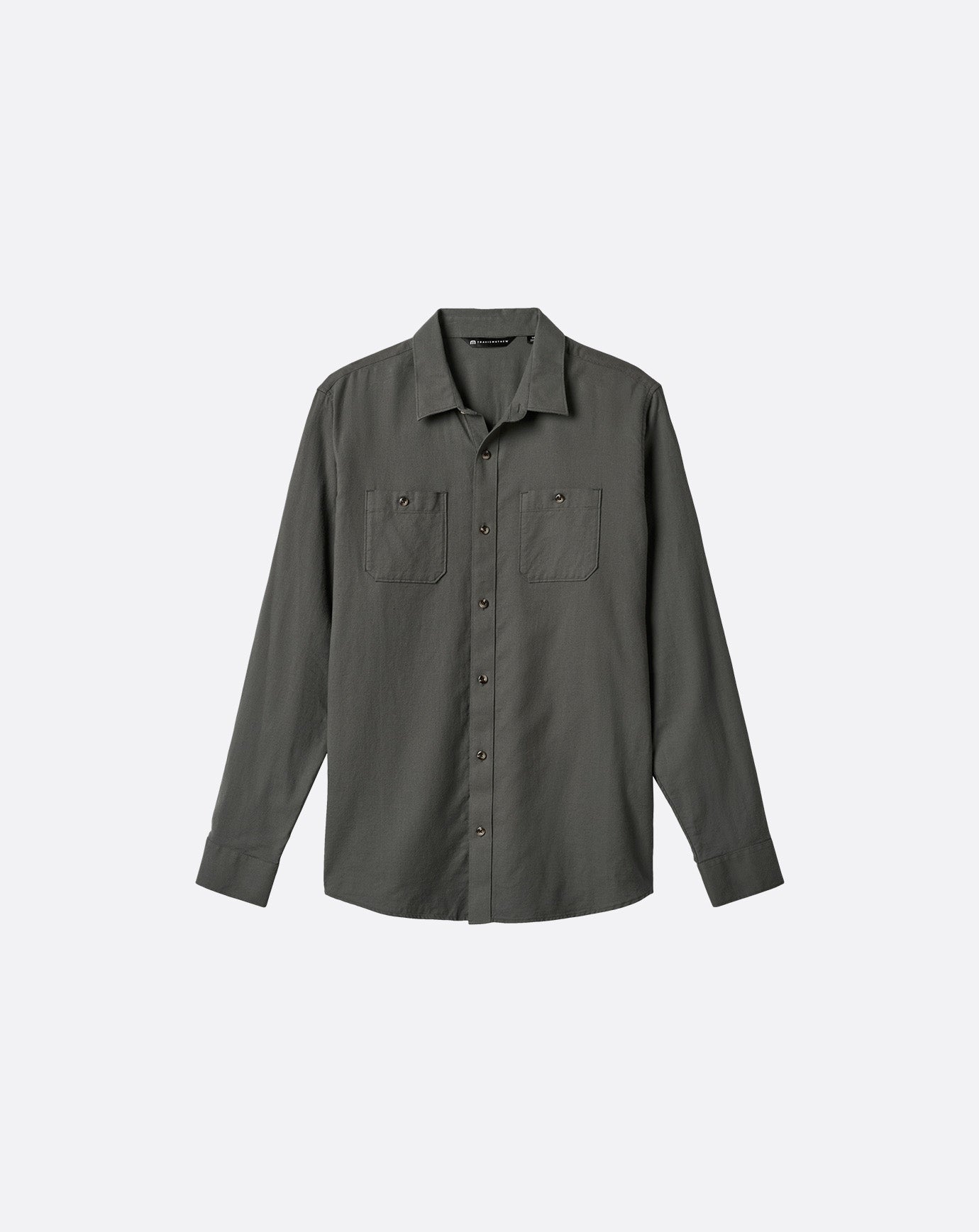 Cloud Flannel Button-Up