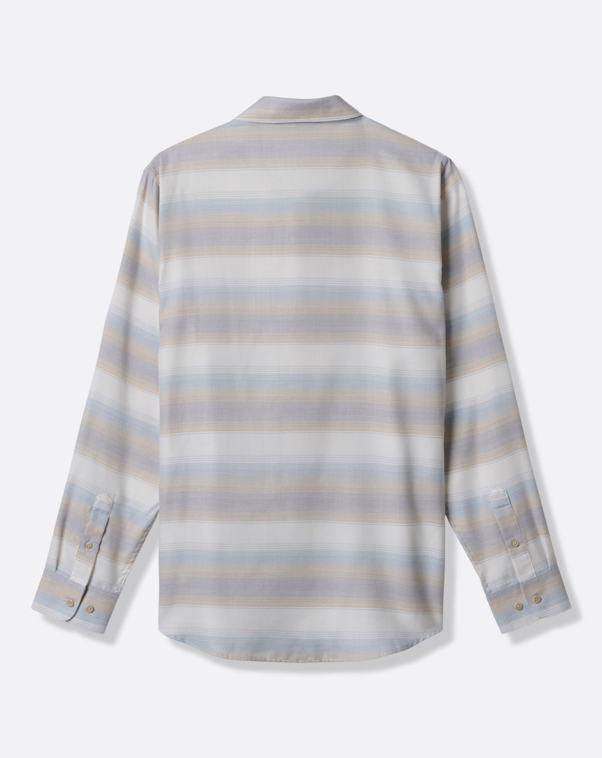 Cloud Flannel Stripe Button-Up
