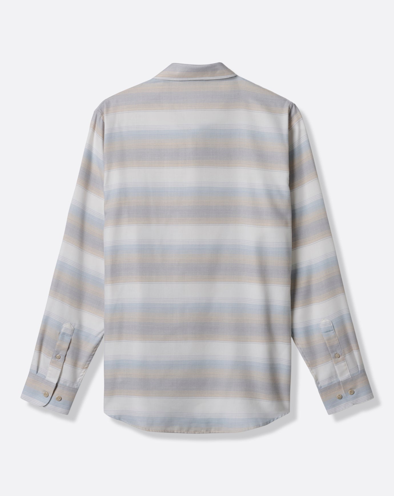 Cloud Flannel Stripe Button-Up