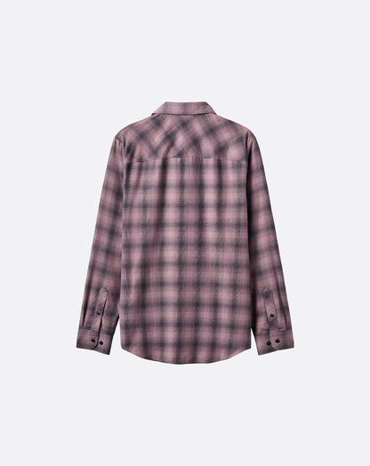 Cloud Flannel Plaid Button-Up