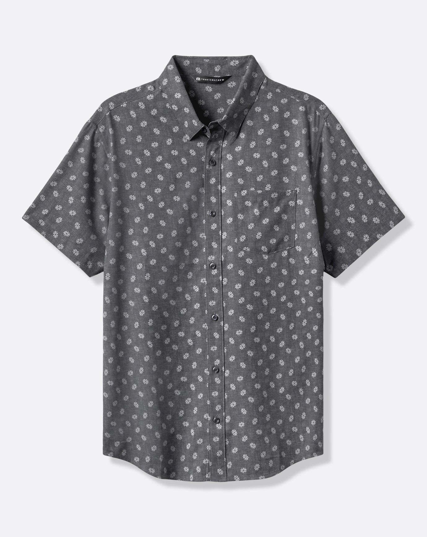 Techwoven Grey Wind Button-Up