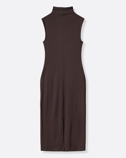 Cloud Rib Mock Neck Dress