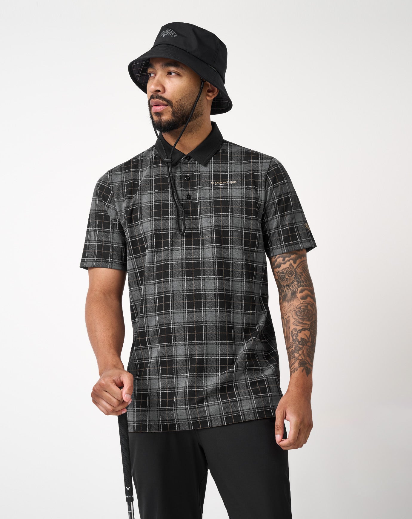 St Andrews Tartan Polo