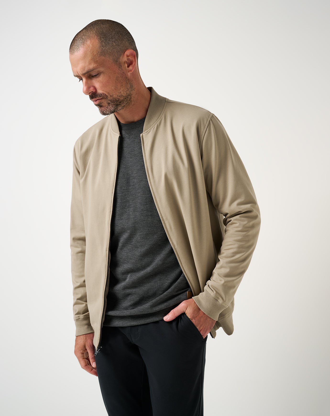 Stretchknit Bomber Jacket