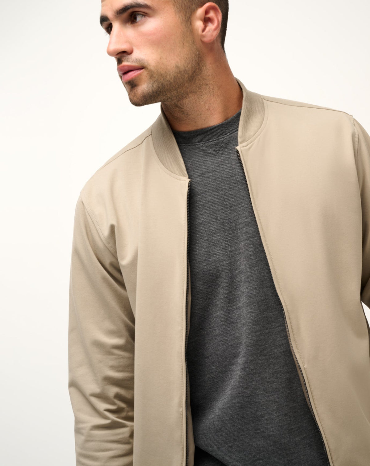 Stretchknit Bomber Jacket