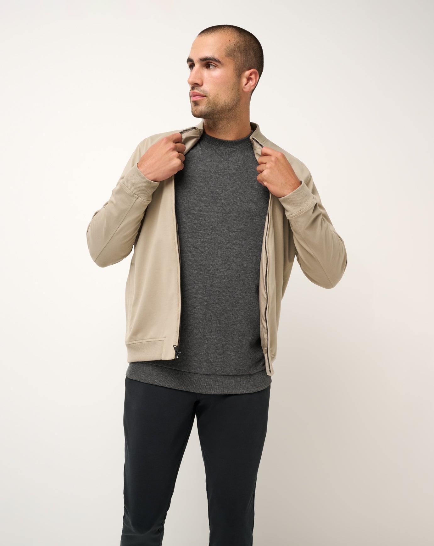 Stretchknit Bomber Jacket