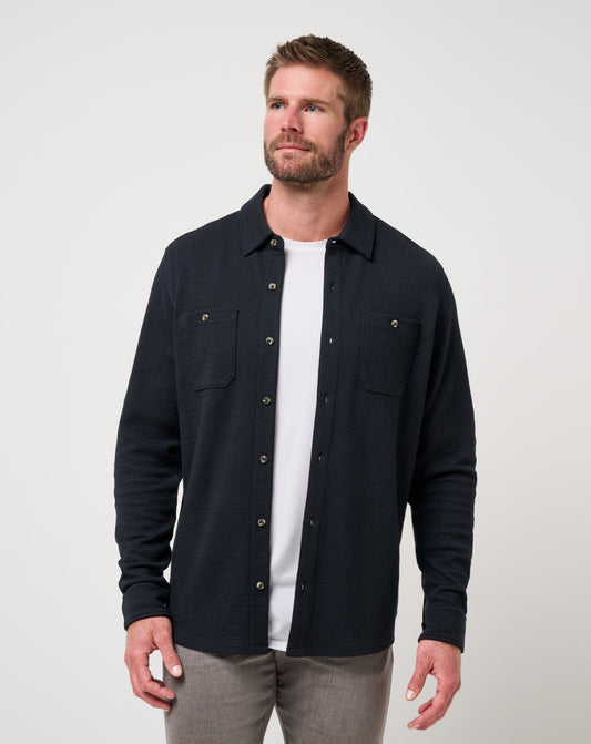 Cloud Waffle Shirt Jacket