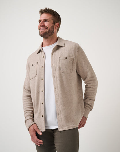 Cloud Waffle Shirt Jacket