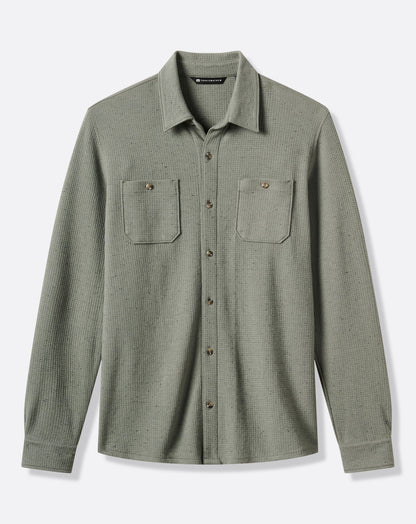 Cloud Waffle Shirt Jacket