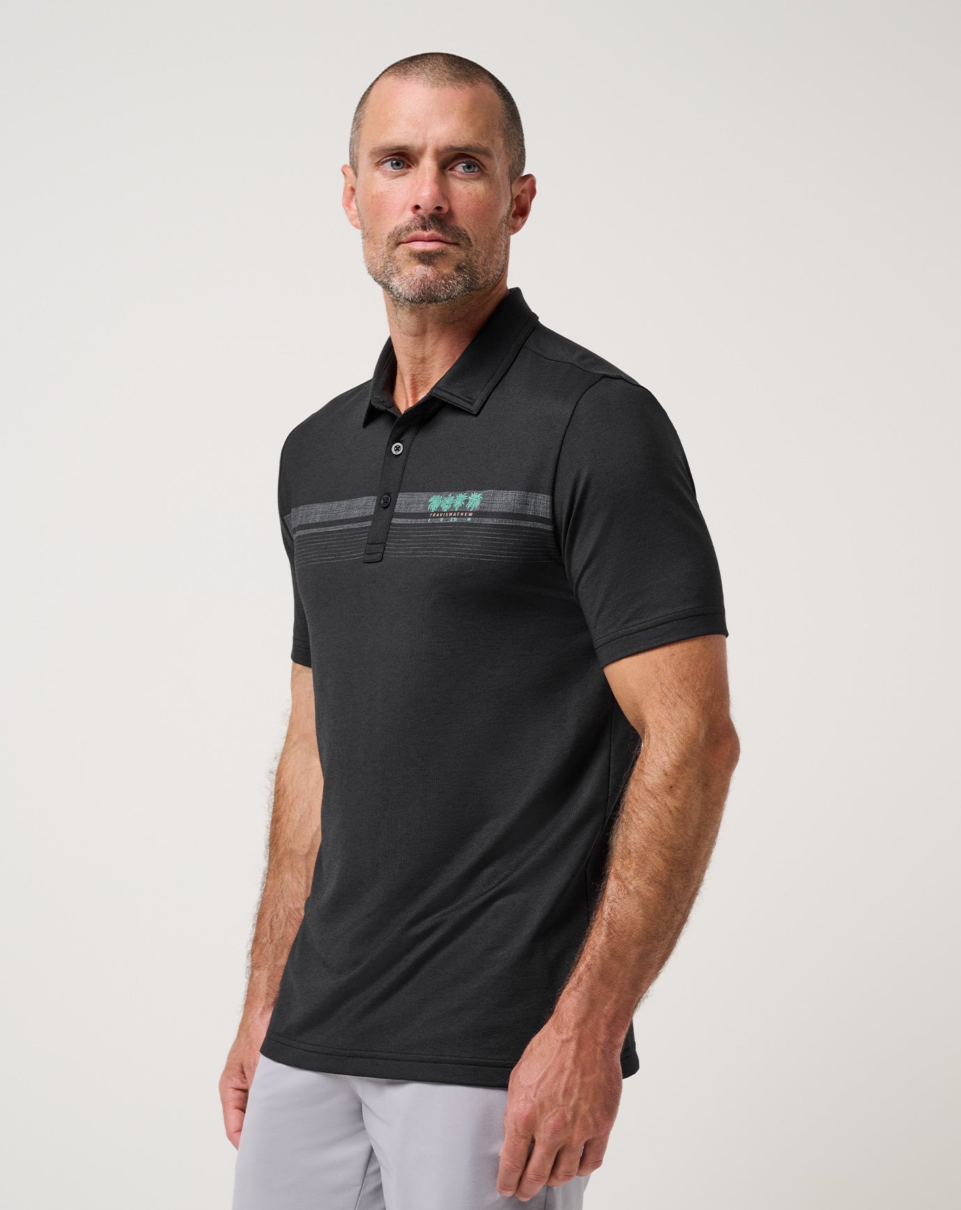 Featherweight Chest Stripe Polo