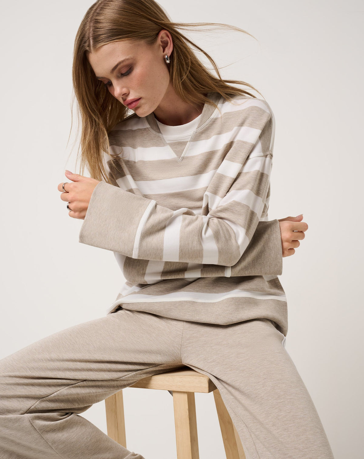 Cloud Terry Varsity Pullover