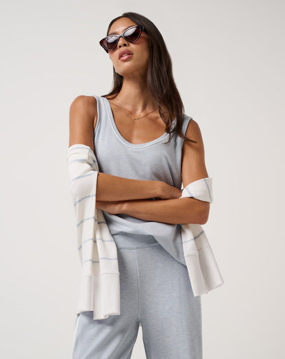 Cloud Terry Varsity Top
