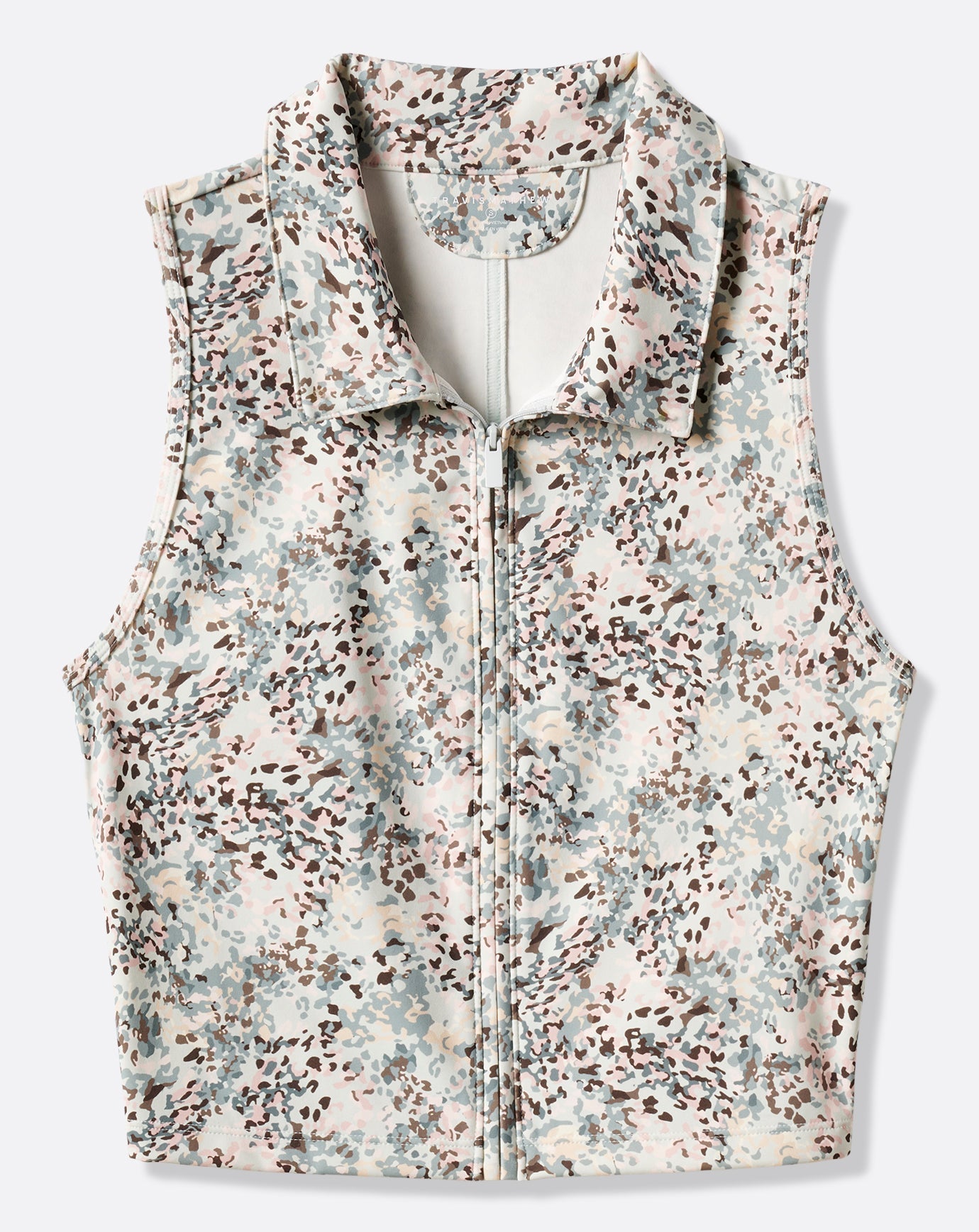 Moveknit Printed Zip Polo