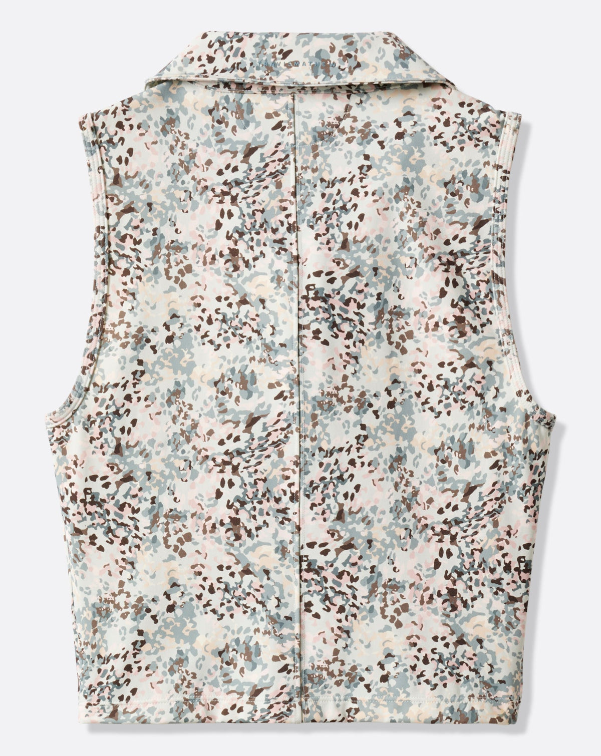 Moveknit Printed Zip Polo
