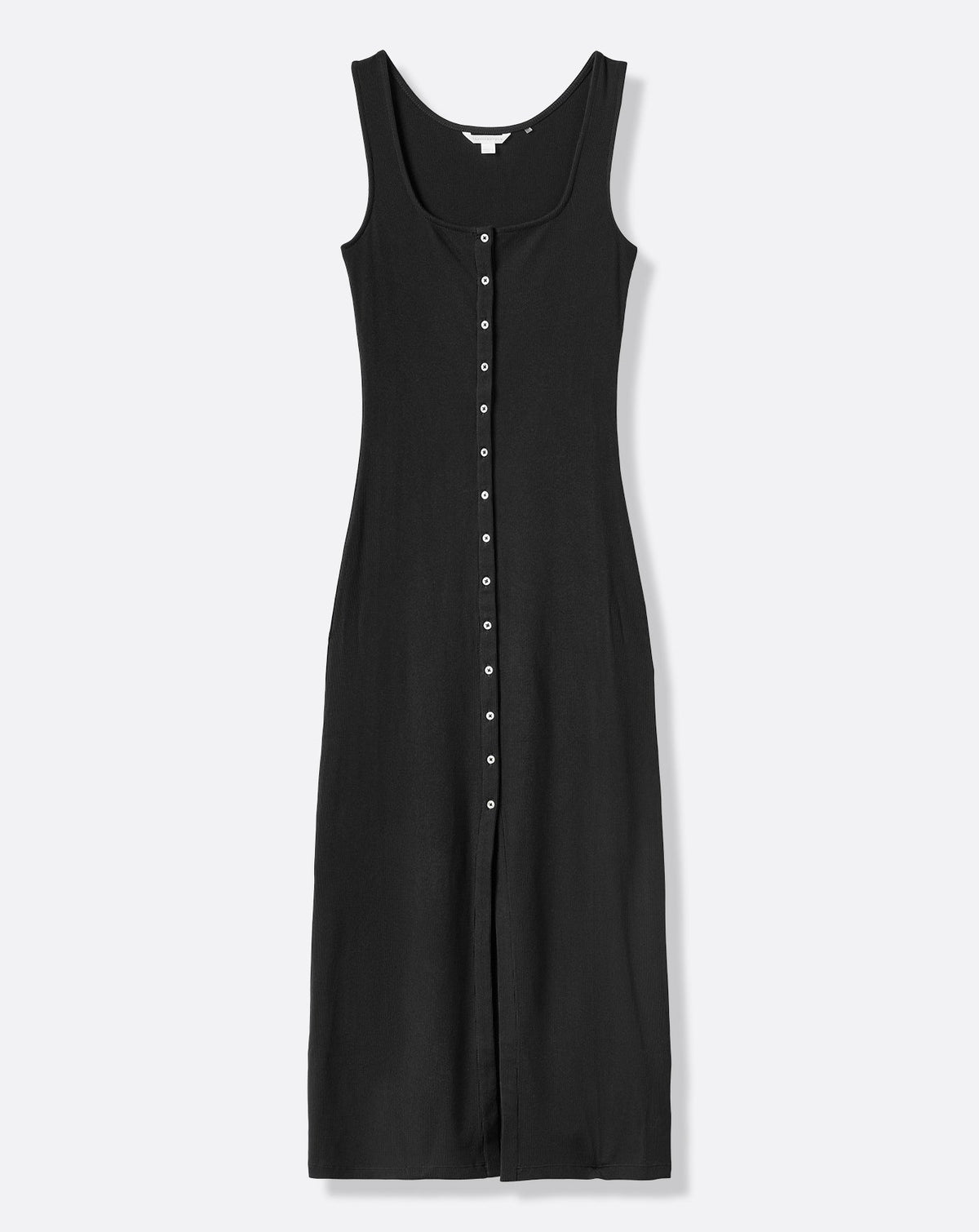 Cloud Rib Button Tank Dress