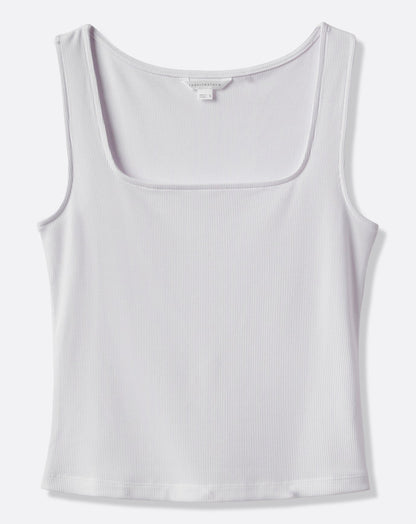 Cloud Rib Square Neck Tank