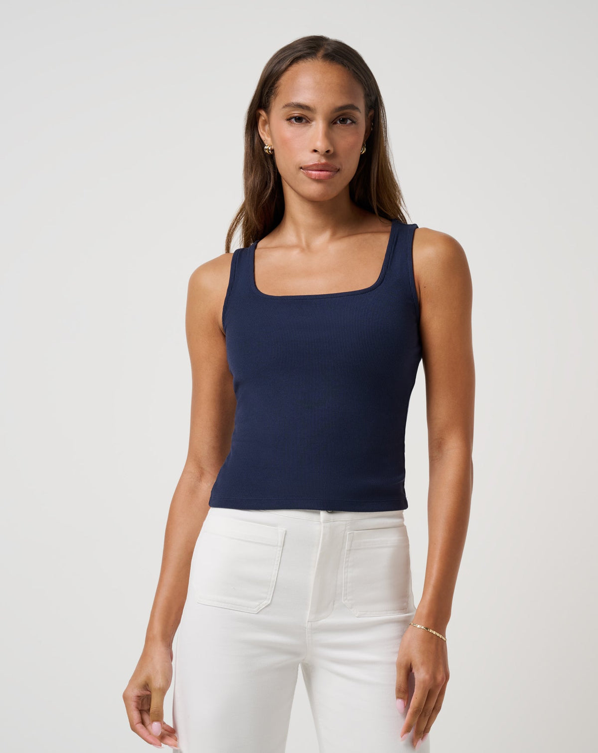 Cloud Rib Square Neck Tank