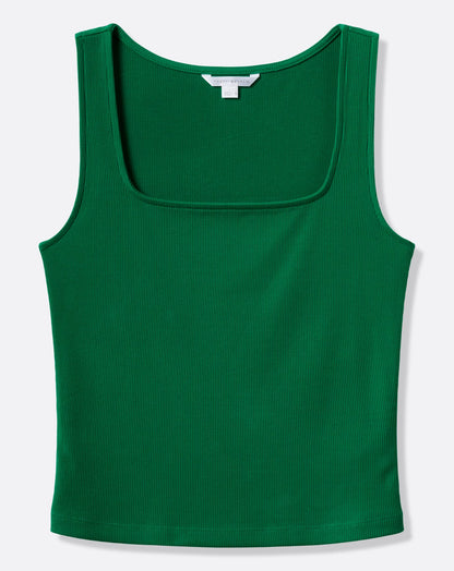 Cloud Rib Square Neck Tank