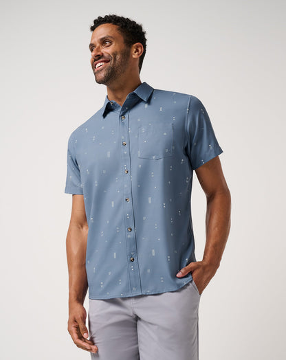 Techwoven Waves Button-Up