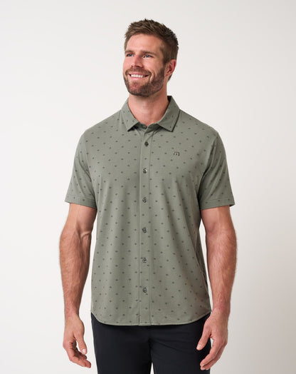 Comfortknit Geo Button-Up