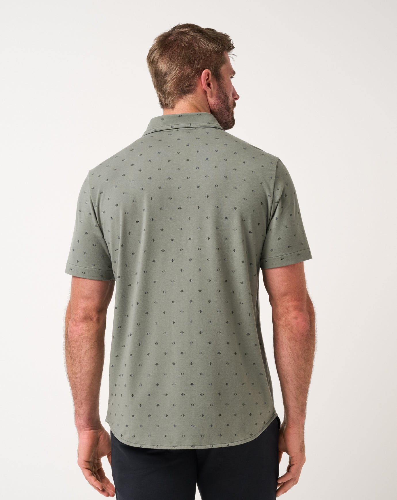 Comfortknit Geo Button-Up