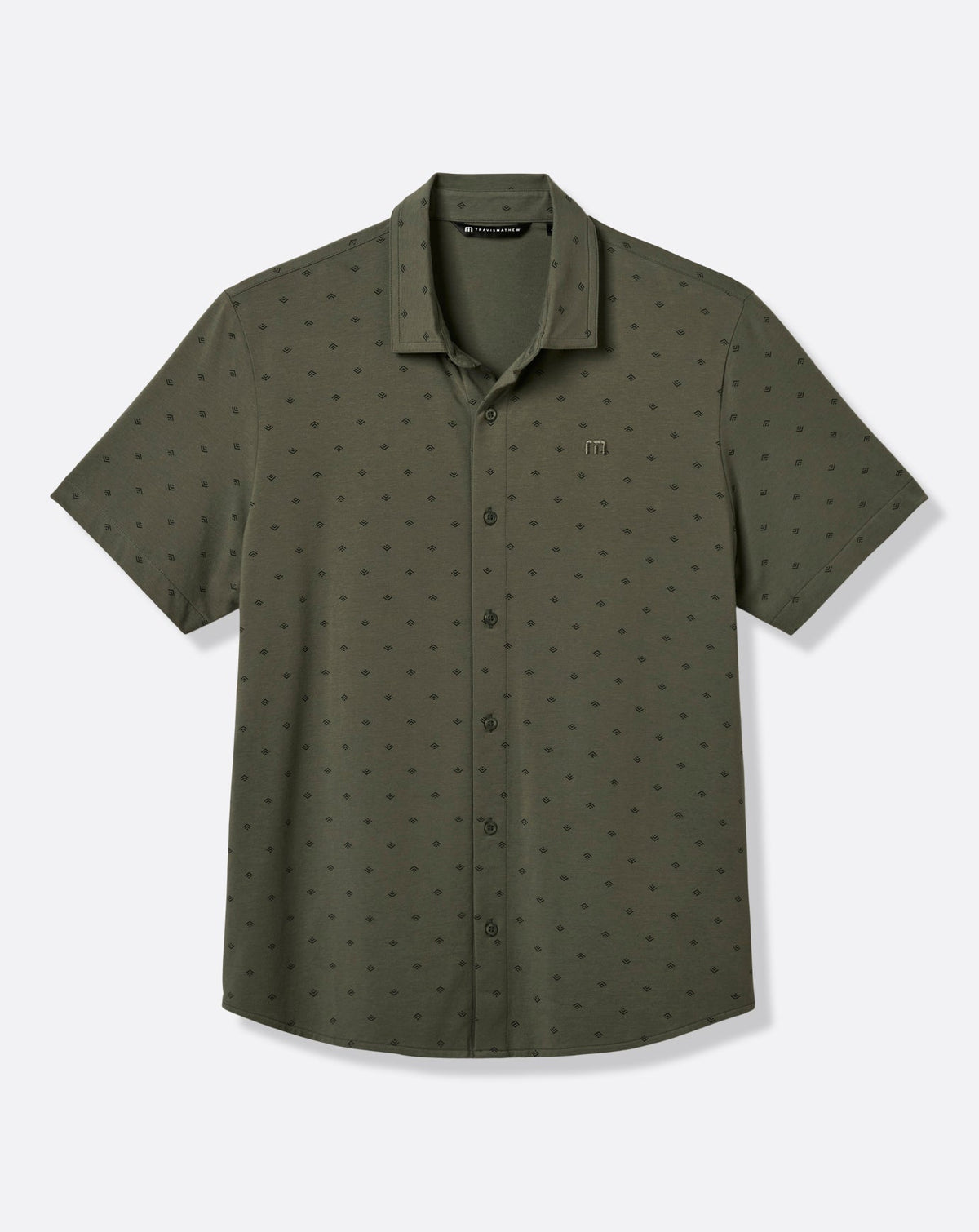 Comfortknit Geo Button-Up