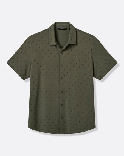 Comfortknit Geo Button-Up